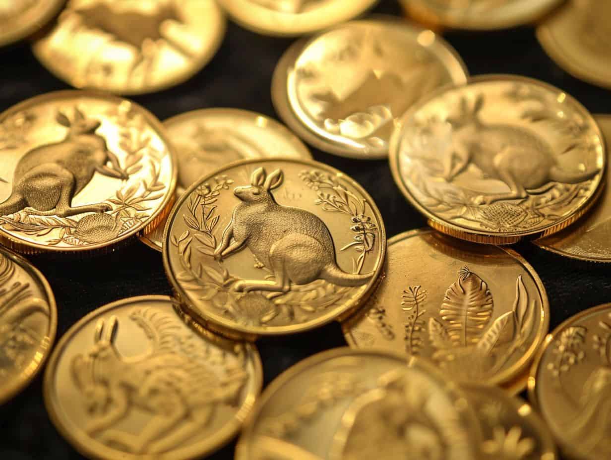 What sizes are available for Australian Gold Kangaroo Rounds?