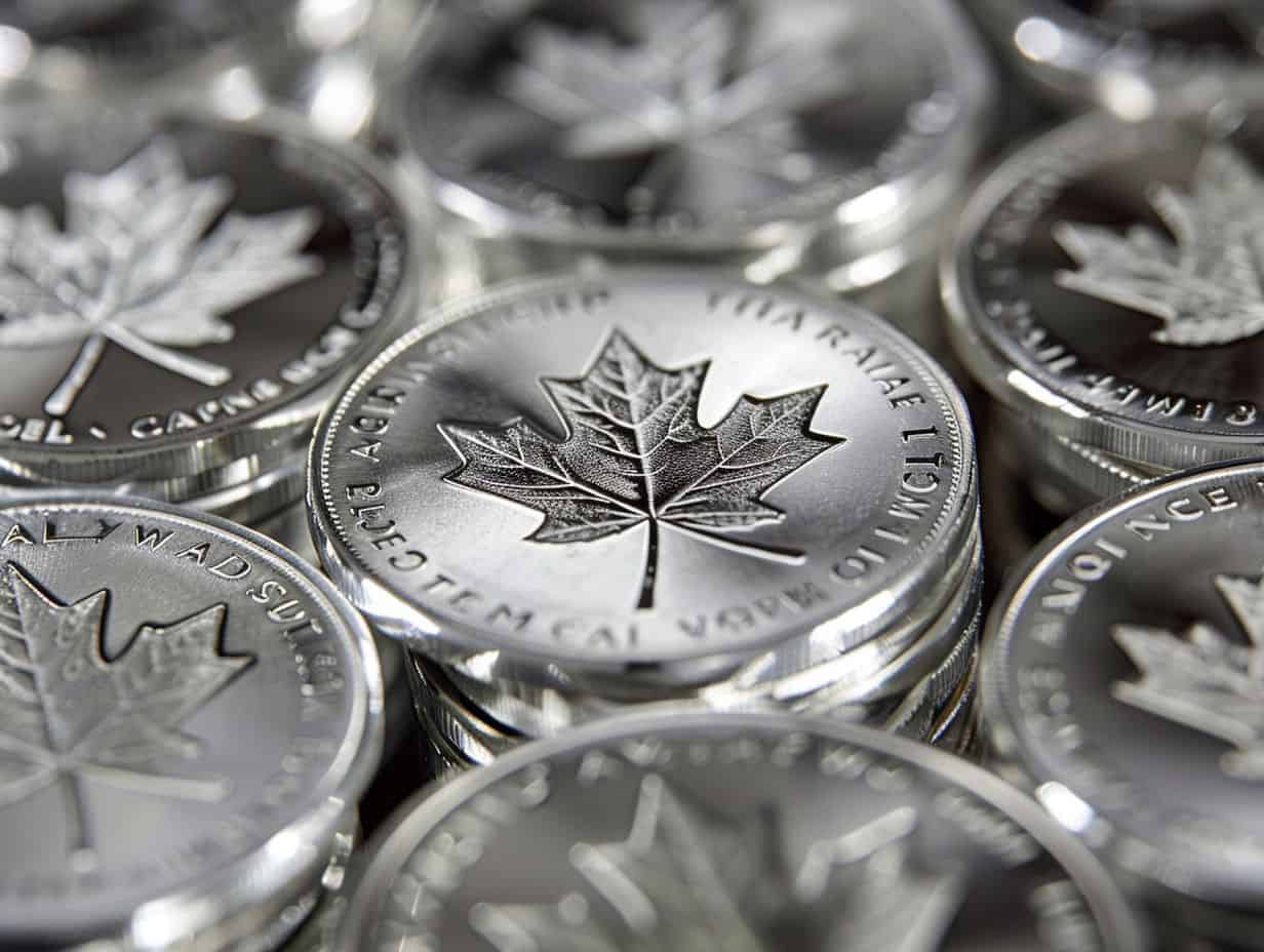 What is the weight and size of Canadian Maple Leaf Silver Coins?