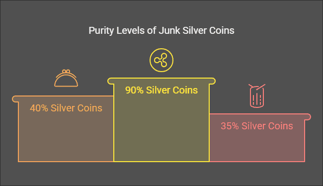 Junk Silver Coins (35%, 40%, & 90% Silver)